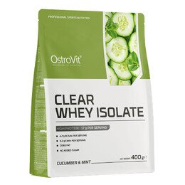 OstroVit Clear Whey Isolate, białko serwatkowe izolat 400 g, ogórek i mięta