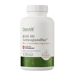 OstroVit KSM-66 Ekstrakt z ashwagandhy VEGE 120 kapsułek
