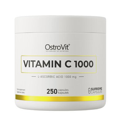 OstroVit Vitamin C 1000 mg – 250 Vegan Capsules 1