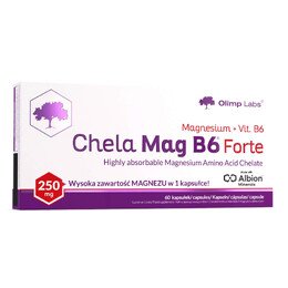 Olimp Chela-Mag B6 Forte – Magnez + Witamina B6 60 kapsułek Olimp Chela-Mag B6 Forte – Magnez + Witamina B6 60 kapsułek