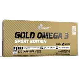 OLIMP Gold Omega 3 Sport Edition - Suplement diety z kwasami tłuszczowymi Omega-3 EPA i DHA, 60 kapsułek OLIMP Gold Omega 3 Sport Edition - Suplement diety z kwasami tłuszczowymi Omega-3 EPA i DHA, 60 kapsułek
