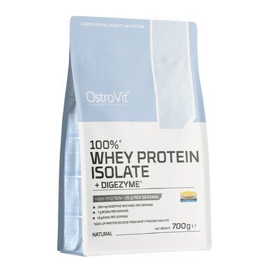 OstroVit 100pct Izolat Białka Serwatkowego + Digezyme 700 g naturalne 1