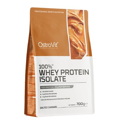 OstroVit 100pct Whey Protein Isolate, 700 g, smak solonego karmelu 1